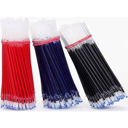 20pcs/lot 0.5mm Gel Pen Refills Set Stationery School Office Supplies Tool Black Blue Red Ink Rods for Neutral Gel Pen Refill