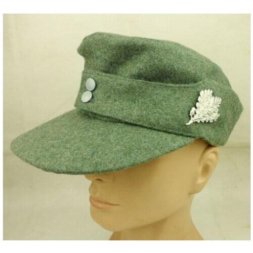 WWII GERMAN WH EM M43 PANZER WOOL FIELD CAP CLASSICAL HAT & SNIPER BADGE armyshop2008