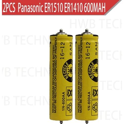 2PCS/lot Ni-MH rechargeable battery for Panasonic hair trimmer clip ER1510 ER1410 ER506 ER154 ER1511 ER1611