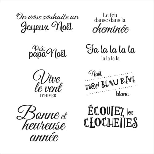 French Bonjour New Arrival Clear Stamps Stencils DIY Scrapbooking Photo Album Decor Embossing Paper Card Crafts Making