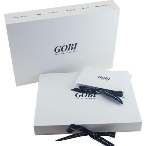 Wholesale 300pcs/lot Custom Printed logo Magnet Folding Paper Flat Pack Box Luxury Magnetic small Card Gift Box with ribbon