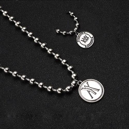 Necklace Fashion Brand Accessories Simple Titanium Steel Alloy Necklace Personality Hip Hop Pendant Chain