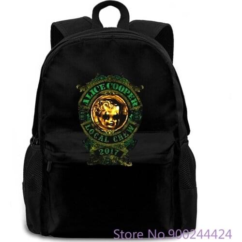 Alice Cooper Local Crew Tour Black New Official Merch Novelty women men backpack laptop travel school adult student