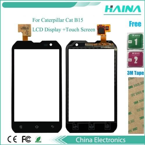 3M Tape Touch Screen Digitizer For CAT B15 B15Q Touch Panel Front Glass Sensor Touchscreen Replacement