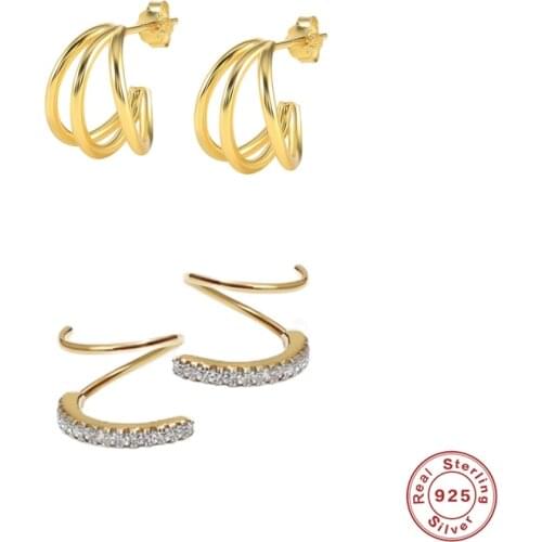 925 Sterling Silver Fine Jewelry Personalized Piercing Pendientes for Couples Lovers' Valentines Day Puncture Stud Earrings