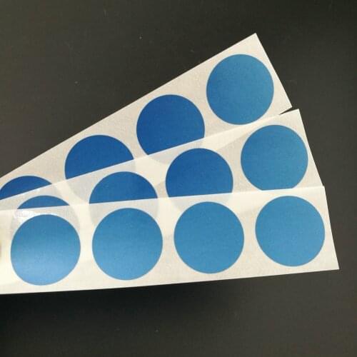 Discount 25mm 1" 100pcs Blue adhesive SCRATCH OFF stickers DIY Password sticker hand made Sticker