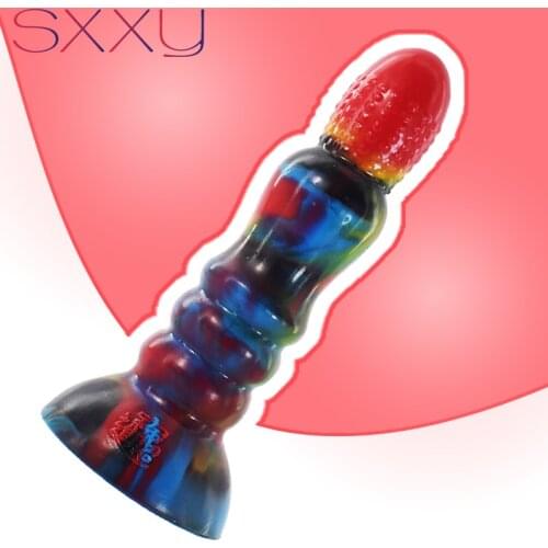 SXXY Big Anal Sex Toys for Adults 18 Penis Butt Plug Fantasy Dildo Female Masturbator Big Head Ribbed Vaginal Stimulator