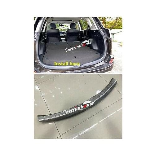 Stainless Inner Rear Bumper Protector Sill Plate Cover For TOYOTA RAV4 2016 2017