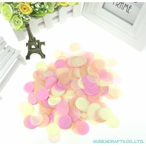 1bag 15g 2.5cm Round Sprinkles Tissue Paper Confetti Event Wedding Birthday Party Table Transparent Clear Balloon Decorations