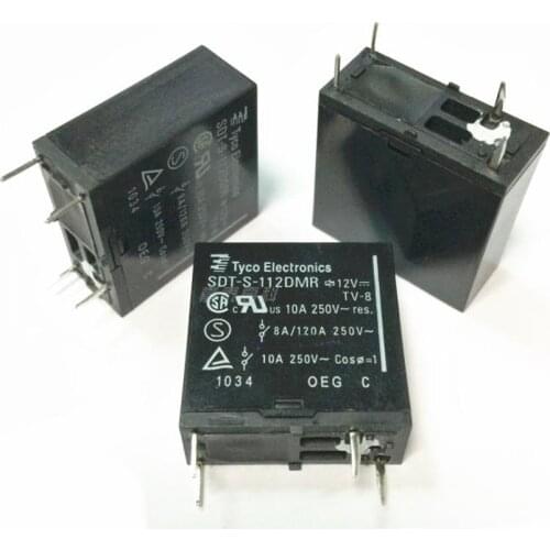 10PCS/Lot Power Relays SDT-S-112DMR 112LMR 124DMR 10A250VAC A Group Of Normally Open 4PIN
