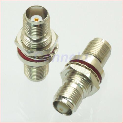 10pcs/lot TNC female to TNC female nut bulkhead O waterproof RF adapter connector