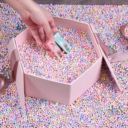 100G-200G Polystyrene Styrofoam Balls Filler Gift Box Filing Bottle Diy Snow Particles Accessories Toy Cand Box Gift Boxes Decor