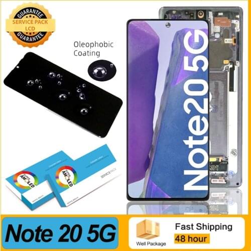 100% Original Super AMOLED LCD Display with Touch Screen Digitizer for Samsung Galaxy Note 20 5G N981B N981B/DS Repair Parts