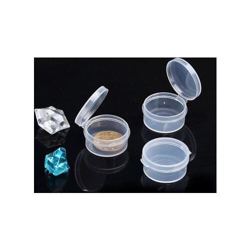 100 Pcs 5g Make Up Jars Mini Sample Bottle Sealing Pot Face Cream Container Portable Bottle Plastic Transparent Case Box