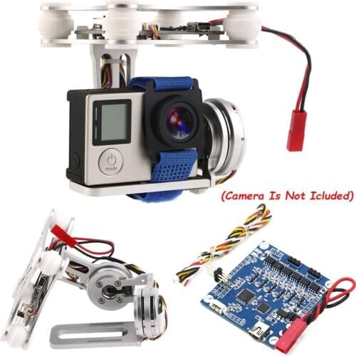 2-Axis Brushless Gimbal Camera Frame(145G) With 2208 Motors+BGC 3.0 Brushless Gimbal Controller For SJ4000 Gopro 3 4 Camera