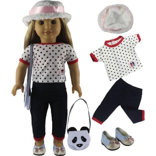 2020 New 1 Set Doll Clothes Outfit for 18 Inch American Doll Many Style for Choice X133