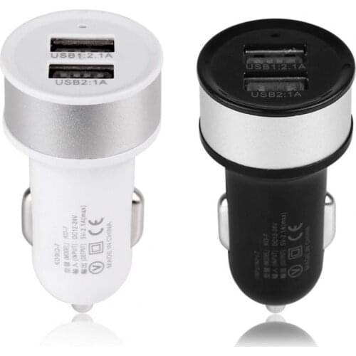 Dual USB Car Charger 2 Port Dual USB 3.1A Car Charger Adapter 5V/2.1A 5V/1A DC12V - 24V for iPhone, Samsung Mobile Phones