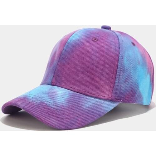 Tie-Dye Baseball Cap Spring Men Women Lovers Colorful Hat Gorras Snapback Caps Casual Summer Sun Visor Beach Hat Sports Cap