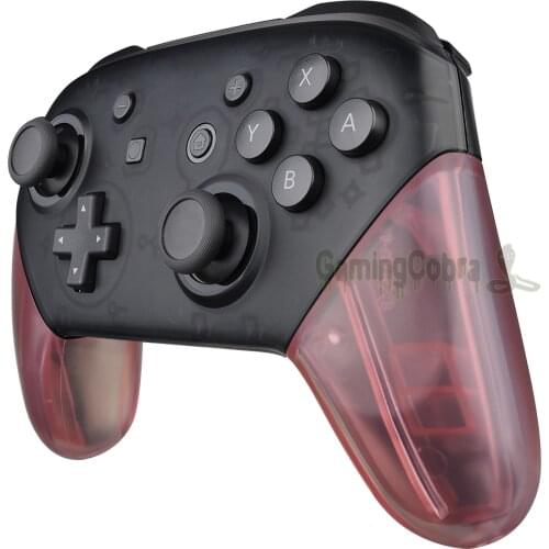 EXtremeRate Cherry Pink Handle Grips Housing Shell Case Fix Parts + Tools for NS Switch Pro Controller