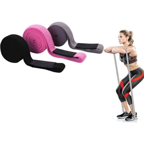 2M Long Fabric Resistance Band Latex Wire Elastic Fitness Yoga Pull Band for Pull-up Assist Exercise Gym Sport Training