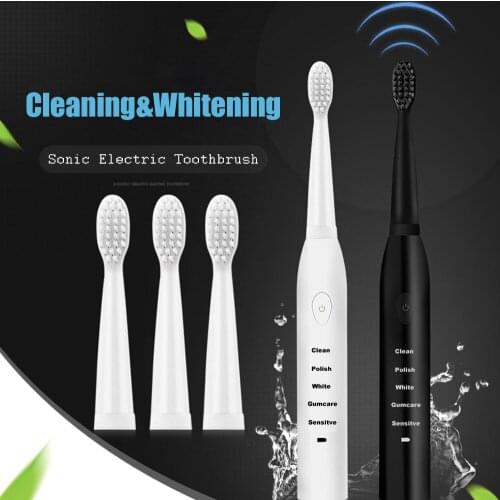 Electric Toothbrush Powerful Ultrasonic Sonic USB Charge Rechargeable Tooth Brushes Washable Electronic Adult Whitening Teeth