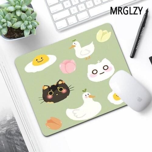 MRGLZY Drop Shipping Cute Animal 220X180/200X250 Green Small Mouse Pad Mats Rug Gamer Laptop Mini PC Gaming Accessories MousePad