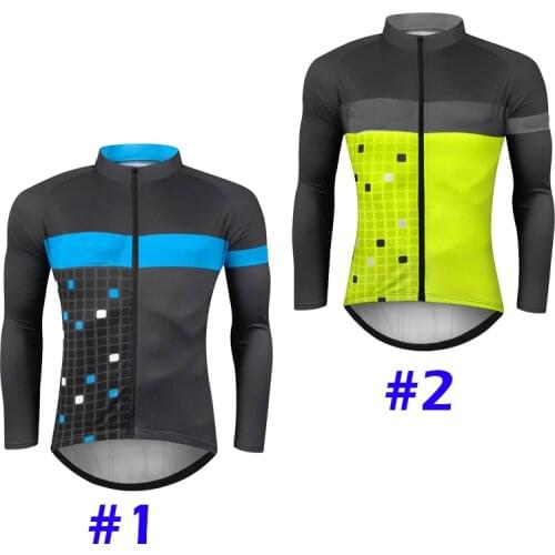 Men Breathable Dry Cycling Jersey Long Sleeve Bicycle Clothing Mtb Bike Jacket Sportswear Bike Clothes 2021