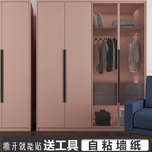 Office Kitchen Stickers Modern Self Adhesive Modern Furniture Stickers Opaque Covering Wand Aufkleber Home Decor DE50ZST