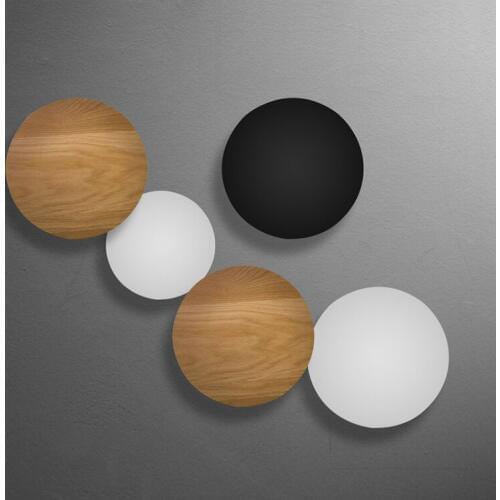 Nordic living Room led wall lamp Dining Room Modern Minimalist Iron Creative black/white Combination bedroom foyer Wall lamp