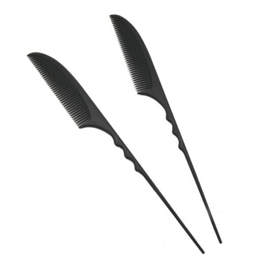 2pcs moon style hair comb plastic Anti Static Comb hair Tail comb styling tools
