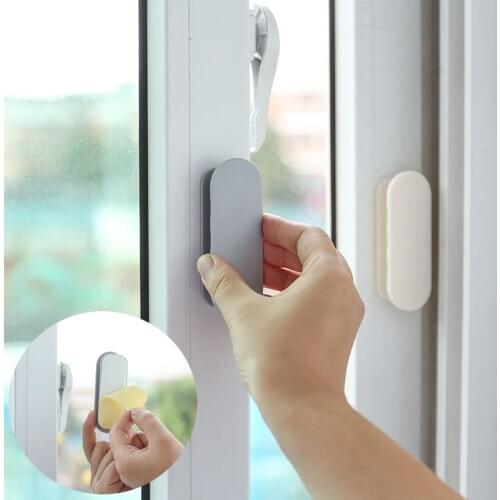 2pcs ABS Plastic Door And Window Handles Cabinet Drawer Tools Self-Adhesive Multifunctional Auxiliary Handle For Home Improveme