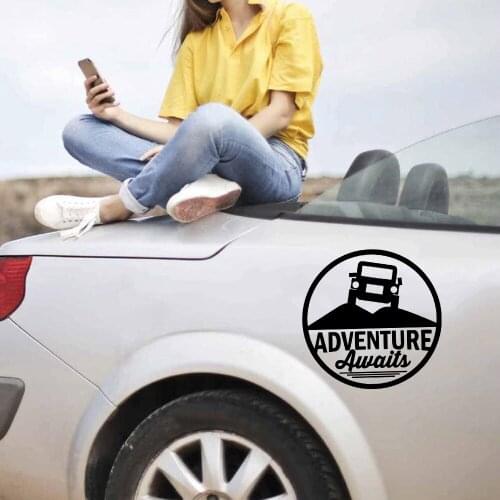 Cartoon Adventure Car Decal Funny Window Vinyl Decals Car Styling Self Adhesive Emblem Car Stickers
