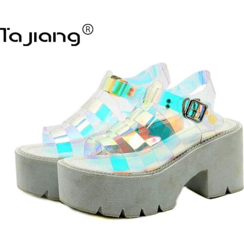 Ta Jiang Summer New height increase womens shoes metal buckle Roman thick-soled wedge sandals gladiator shoes T21-7