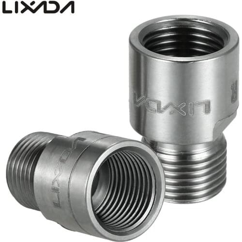 Lixada Left Right Bike Pedal Extenders 9/16 Inch Pedal Adapters Spacers