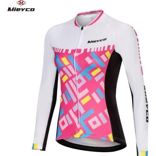 Spring Long Sleeve Cycling Jersey Top Mujer Mtb Clothing Bike Wear Women Bicycle Maillot Sport Outfit For Woman Camiseta Hombre