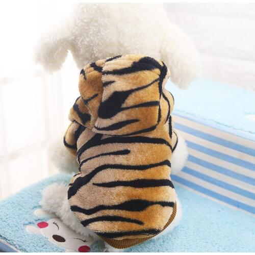 Funny Small Puppy Dog Cat Clothes Tiger Cosplay Hoodies Jacket Coat Sweater Shirt Jumpsuit Apparel Costumes XS S M L XL XXL