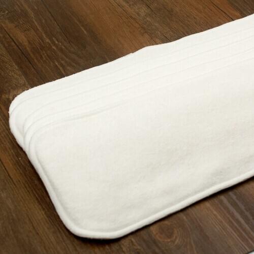 10 Pcs4 Layers Bamboo Insert Reusable Washable Breathable Inserts Boosters Liners For Baby Cloth Diapers Nappy