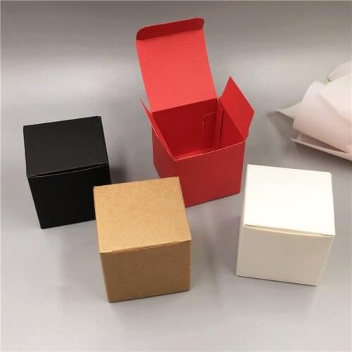 100Pcs 5*5*5cm Paper Box New Cute Mini Sugar/Chocolate/Nuts Storage Boxes Personal Jewelry Box Paper Cup Cake Gift Boxes