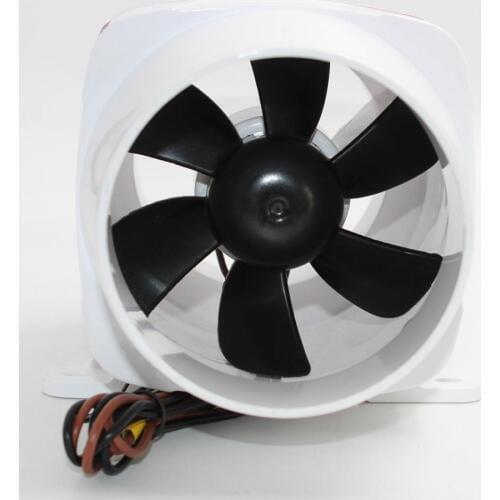 4" In Line Marine Bilge Air Blower Fan 12 Volt 270CFM Boat Quiet White