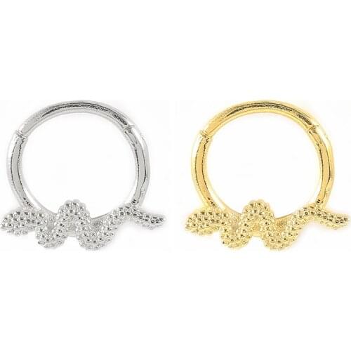 CANNER Hoop Earrings 925 Sterling Silver Snake Cartilage Piercing Ear Ring For Women Men Pendientes plata 925 Huggies Earrings
