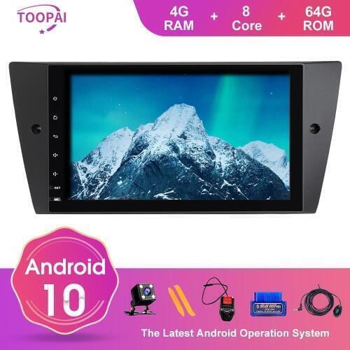 TOOPAI Android 10 For BMW E90 E91 E92 E93 3 2005-2012 Auto Radio Stereo Head Unit Car Multimedia Player GPS Navigation IPS SWC
