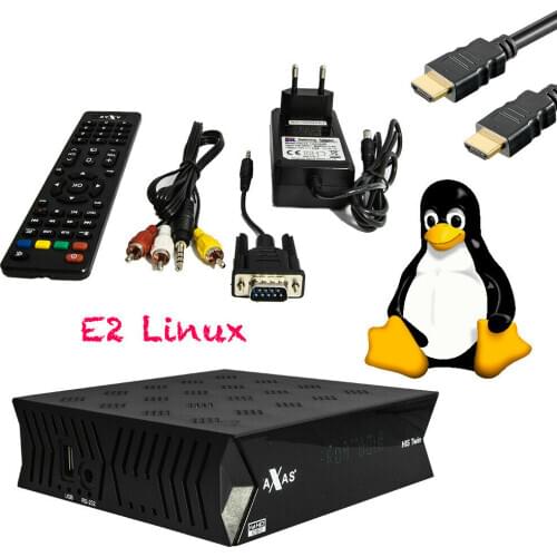 Axas His Twin DVB-S2/S HD Satellite TV Receiver WiFi + Linux enigma2 box Open ATV HDMI DVB-S2 Linux TV Box Satellite Receiver