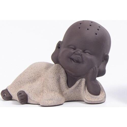 Buddha Monk Figurines Tea Pet Play Tea Pet Table Porcelain Monk Figurines Accessories Laughing Tea Table Home Decoration Tea Pet