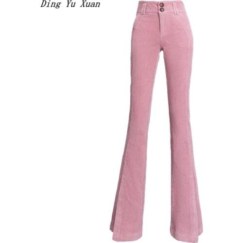 Ding Yu Xuan Women's Corduroy Trousers