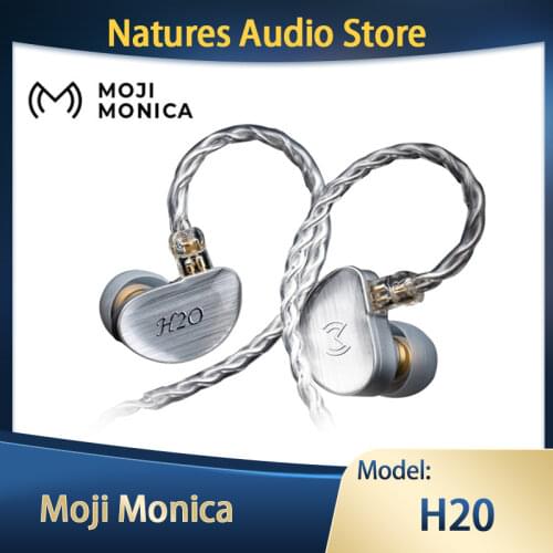 Moji Monica H20 1DD+2BA hybrid headset HIFI monitor headset with 0.78 2Pin wired earplugs