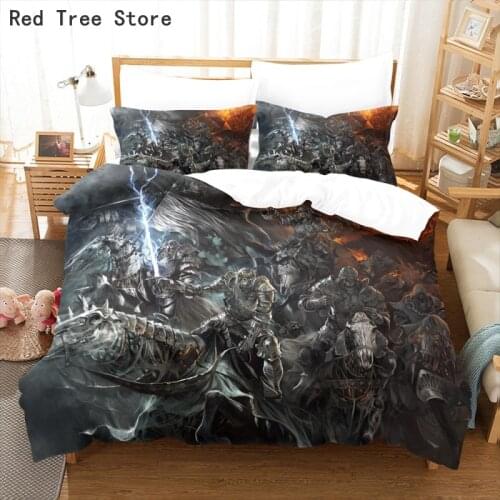 Bedding Set Fighting Battle Series Print Duvet Cover Bedspread Living Room Decor Quilt Comforter Bed Linen for Kids Adult Boys