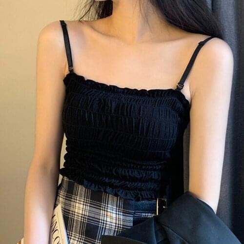 New Fashion Women Sexy Solid Summer Camis Crop Top Female Casual Tank Tops Vest Sleeveless Cool Streetwear Club High Street