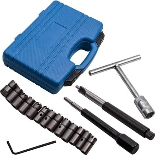 17x Diesel Injector Sealing/Seats Cutter / Cleaner Set Decarbonise carbon cleaner Remover Universal Car Tool Kit