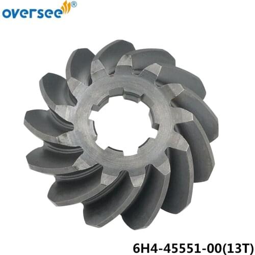 OVERSEE 6H4-45551 Pinion Gear For Yamaha Outboard Motor 3 Cyl 40HP 50HP;13T;6H4-45551-00