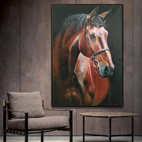 Wall Canvas ART Horse Pictures Animal Canvas Painting Wall Art for Living Room Posters and Prints Decorative Painting Canvas Art
